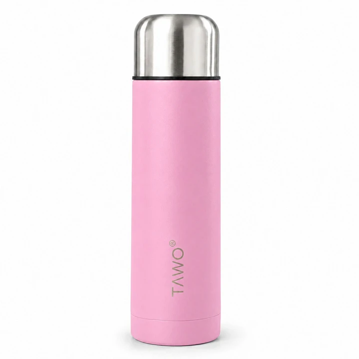 Termo Mate Autocebante Acero Inoxidable 2 en 1 Tawo 750 Ml - Rosado 4