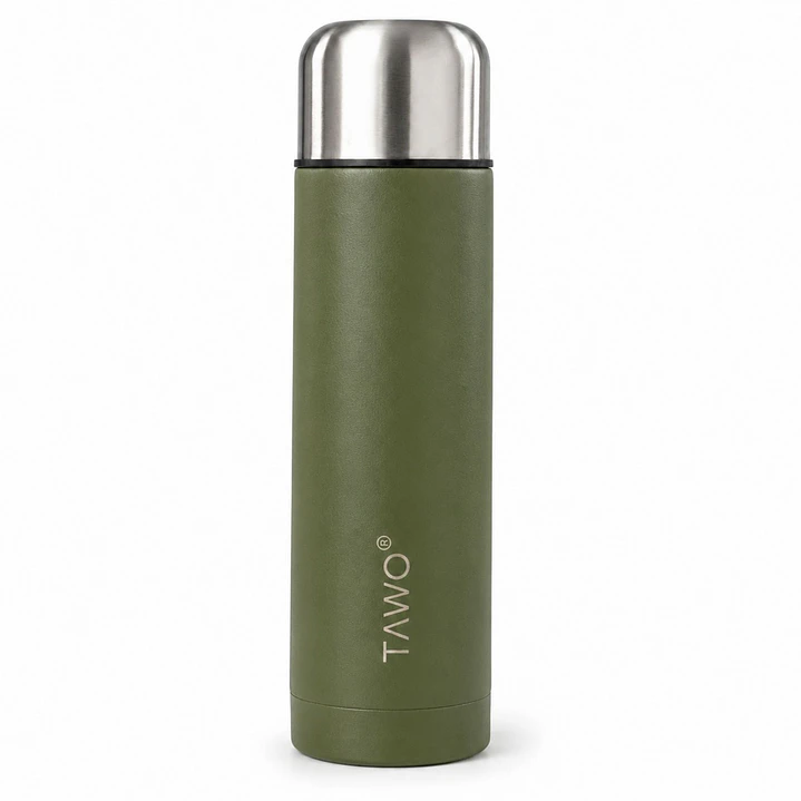 Termo Mate Autocebante Acero Inoxidable 2 en 1 Tawo 750 Ml - Verde 4
