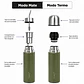 Termo Mate Autocebante Acero Inoxidable 2 en 1 Tawo 750 Ml - Verde - Miniatura 6