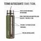 Termo Mate Autocebante Acero Inoxidable 2 en 1 Tawo 750 Ml - Verde - Miniatura 7