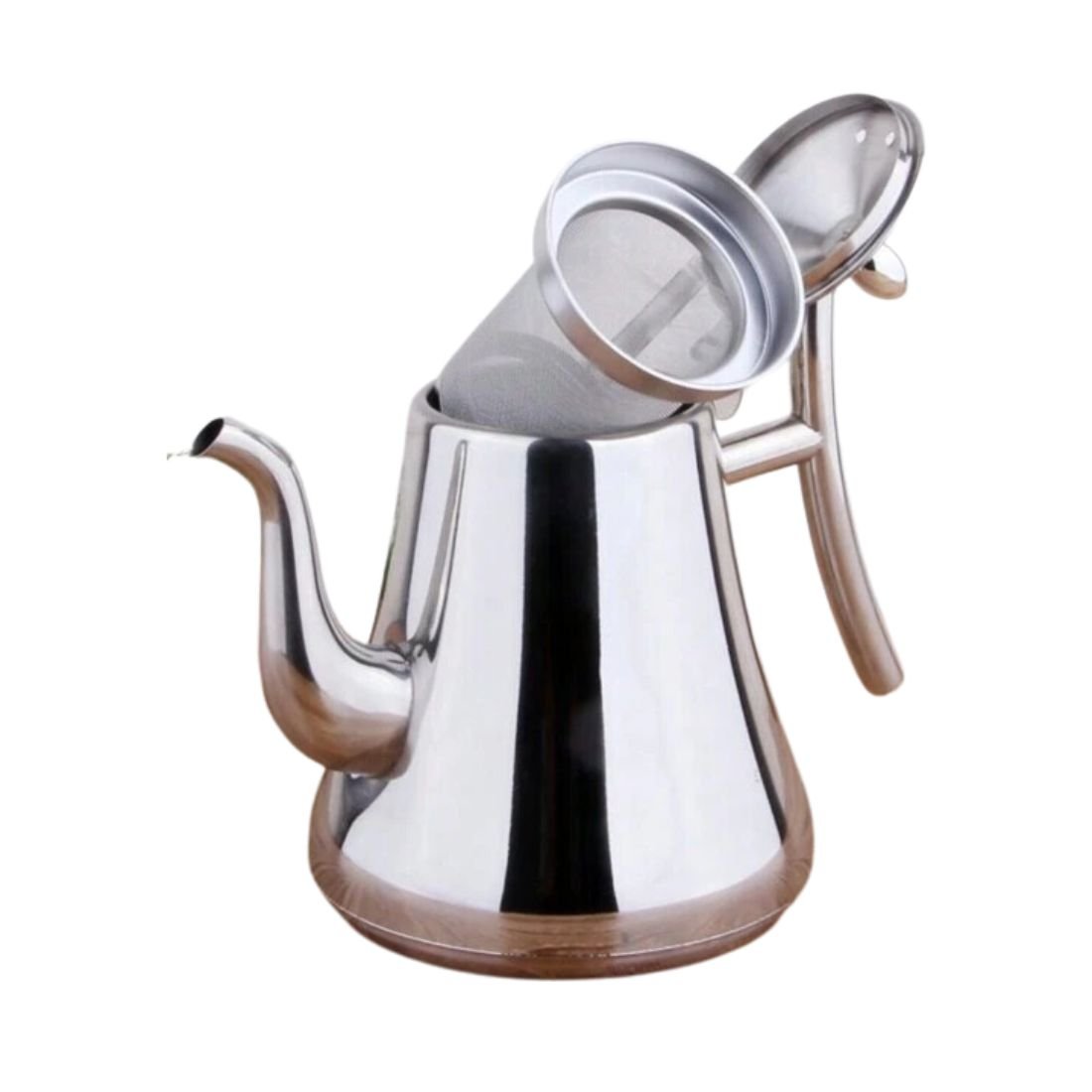 Tetera Infusor De Té De Acero Inoxidable 1 Litro Con Filtro
