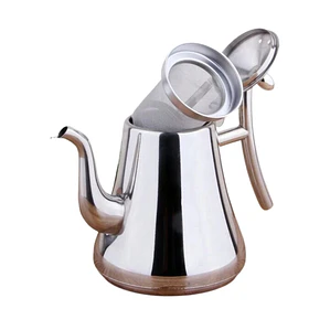 Tetera Infusor De Té De Acero Inoxidable 1 Litro Con Filtro