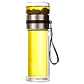 Botella con Infusor de Vidrio Doble Pared y Acero Para Te Infusiones - Miniatura 2