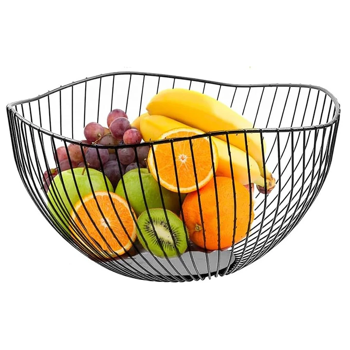 Frutero Metálico Centro de mesa Nórdico Minimalista Olas 1