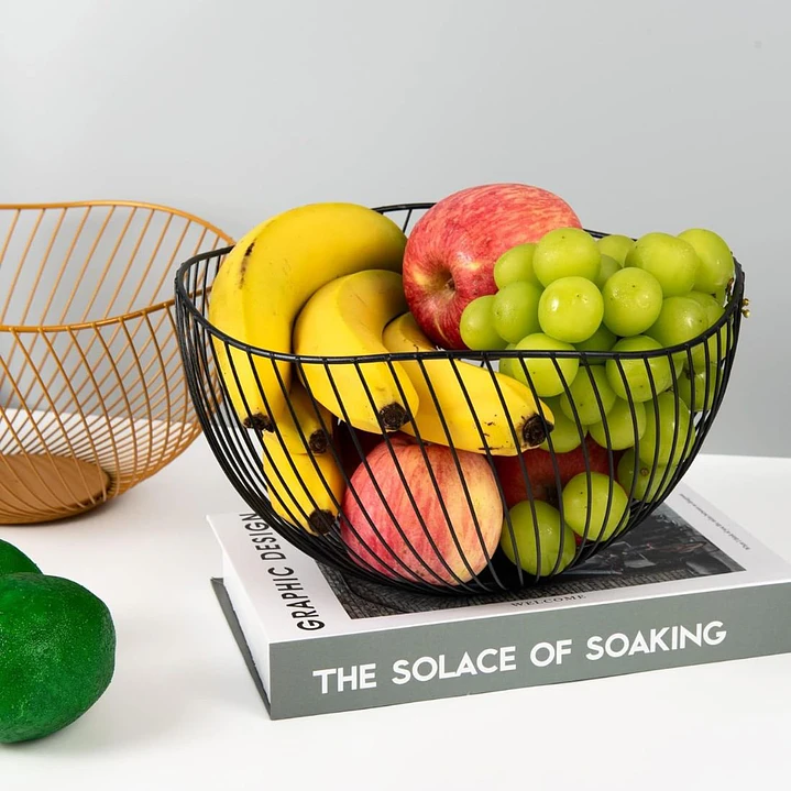 Frutero Metálico Centro de mesa Nórdico Minimalista Olas 3