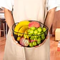 Frutero Metálico Centro de mesa Nórdico Minimalista Olas - Miniatura 4