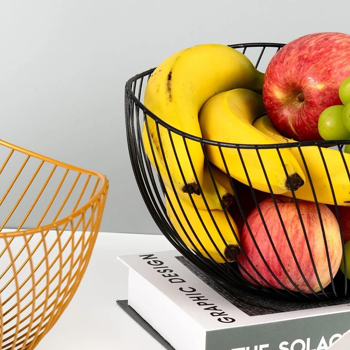Frutero Metálico Centro de mesa Nórdico Minimalista Olas 6
