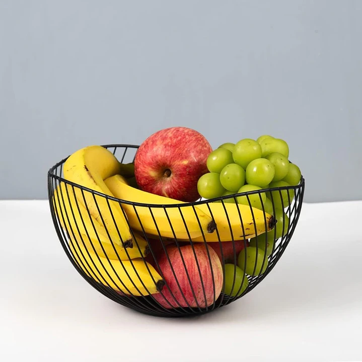 Frutero Metálico Centro de mesa Nórdico Minimalista Olas 7