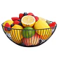 Frutero Metálico De Mesa Decorativo Minimalista Nórdico Redondo - Miniatura 1
