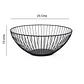 Frutero Metálico De Mesa Decorativo Minimalista Nórdico Redondo - Miniatura 4