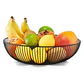 Frutero Metálico De Mesa Nórdico Redondo Minimalista Negro 28 x 8 cms - Miniatura 1