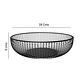 Frutero Metálico De Mesa Nórdico Redondo Minimalista Negro 28 x 8 cms - Miniatura 5