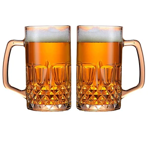 Set 2 Vaso Cervecero Shopero Chopero Vidrio Shop 500 ML