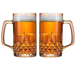 Set 2 Vaso Cervecero Shopero Chopero Vidrio Shop 500 ML