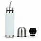 Termo Mate Autocebante Acero Inoxidable 2 en 1 Tawo 750 Ml - Celeste - Miniatura 1