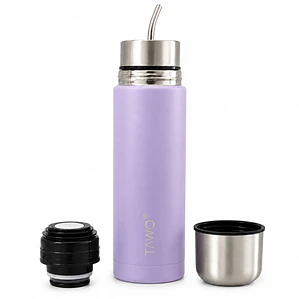 Termo Mate Autocebante Acero Inoxidable 2 en 1 Tawo 750 Ml - Morado