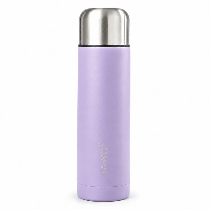 Termo Mate Autocebante Acero Inoxidable 2 en 1 Tawo 750 Ml - Morado 4