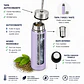 Termo Mate Autocebante Acero Inoxidable 2 en 1 Tawo 750 Ml - Morado - Miniatura 5
