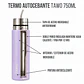 Termo Mate Autocebante Acero Inoxidable 2 en 1 Tawo 750 Ml - Morado - Miniatura 6