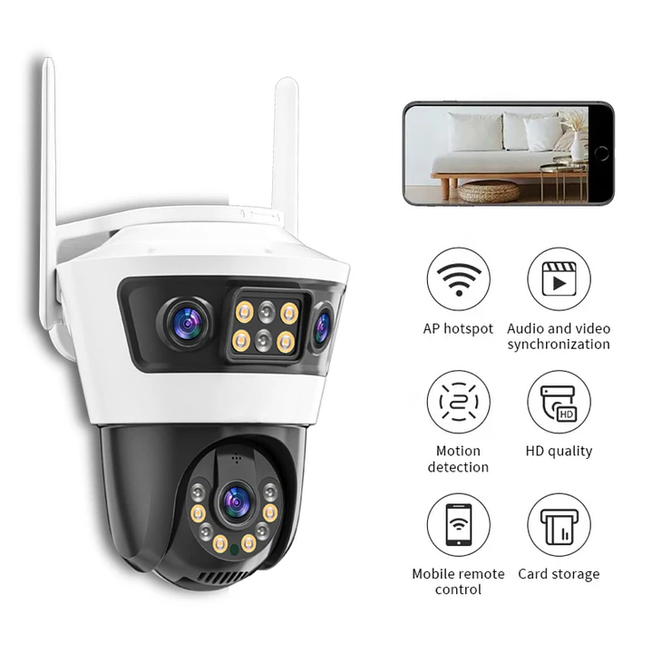 Cámara de Seguridad Exterior Jortan 6 WiFi Doble Lente con Seguimiento Inteligente e IA 9