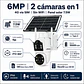 Cámara de Seguridad Exterior Solar 4G Chip SIM Homologada Doble Lente Jortan JT-9683 Gris - Miniatura 7