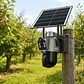 Cámara de Seguridad Exterior Solar 4G Chip SIM Homologada Doble Lente Jortan JT-9683 Gris - Miniatura 2