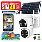 Camara de Seguridad Exterior Solar 4G Chip SIM Homologada Doble Lente 6 MPX Blanca - Miniatura 1