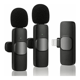 Micrófono Lavalier Inalámbrico Para iPhone iPad pack 2 Unids 