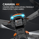 Drone Cámara 4k Wifi 2.4 Ghz Fpv Sensor Antichoques + Bolso Negro 3