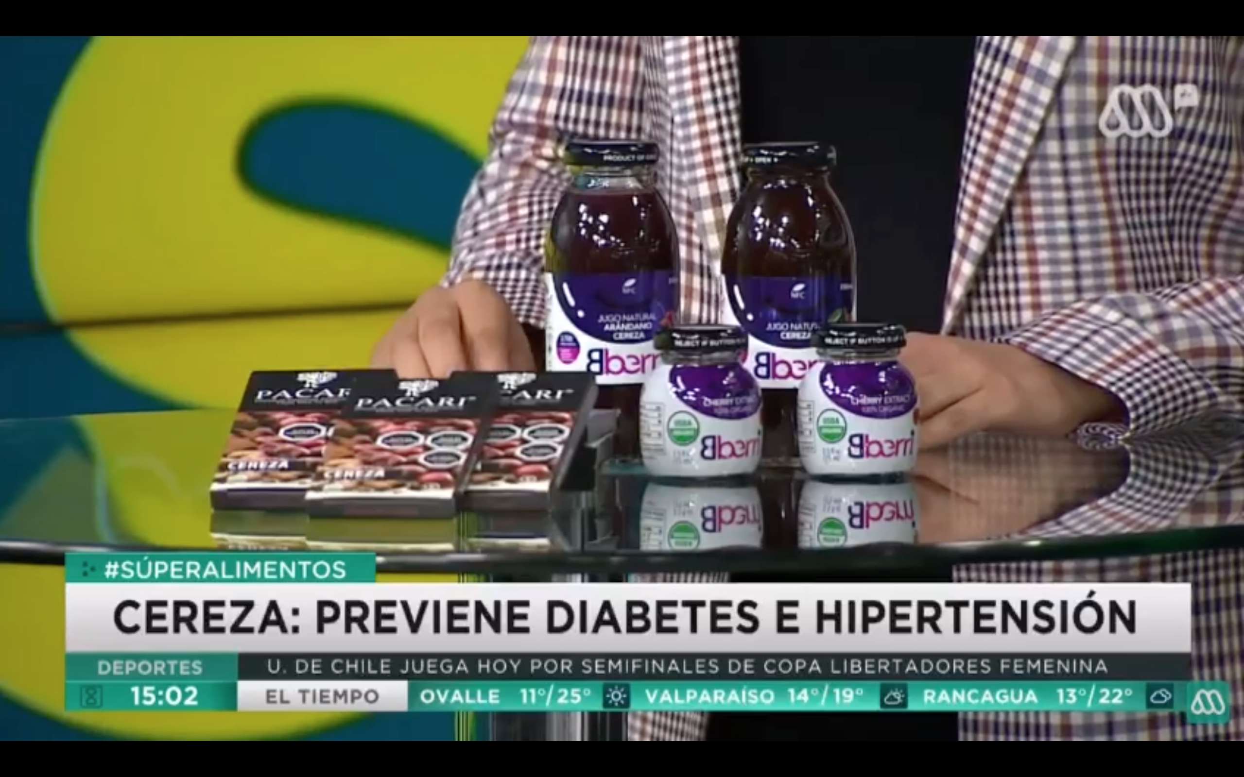 Bberri於Mega電視台節目：櫻桃：預防糖尿病與高血壓