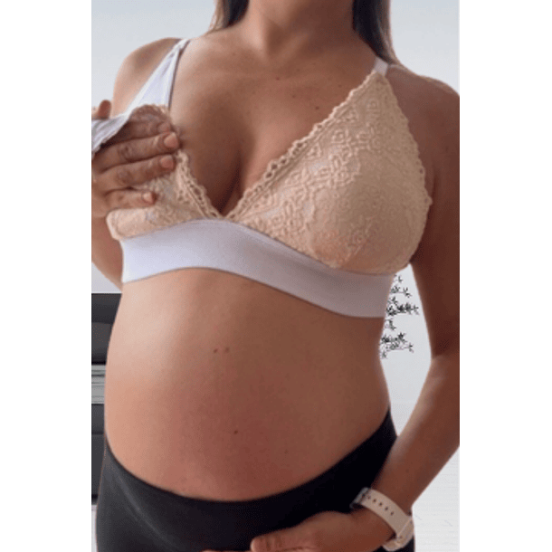 Sostén Maternal Halter, Broche Lactancia, Pretina Ancha, Ajuste Perfecto 5