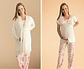 Pack Bata, Pijama Maternal Pantalon Floreado - Miniatura 12