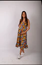 Vestido Maternal Tiritas Broche y Top Lactancia, AmarilloMulticolor - Miniatura 12