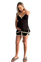 Pijama Maternal Brisa 2 en 1 (Short y Tiritas) Negro - Miniatura 3