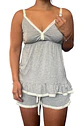 Pijama Maternal Brisa 2 en 1 (Short y Tiritas) Gris - Miniatura 13