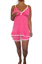 Pijama Maternal Brisa 2 en 1 (Short y Tiritas) Rosado Neon - Miniatura 14