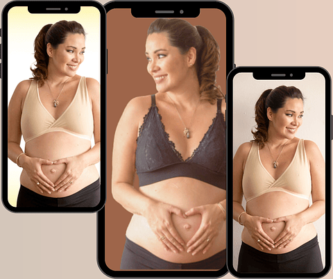 Pack Sostén Maternal Halter y 2 Sostenes Top Uso Nocturno