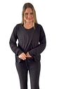 Buzo Maternal Algodon Aperturas Laterales Lactancia, Negro - Miniatura 15