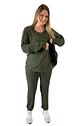 Buzo Maternal Algodon Aperturas Laterales Lactancia, VerdeMilitar - Miniatura 10