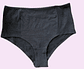 Calzón Maternal CorteAlto, Algodon Postparto Sin Elasticos, Negro - Miniatura 6