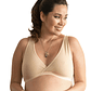 Sostén Maternal Top De Lactancia Uso Nocturno Algodon, Beige - Miniatura 2