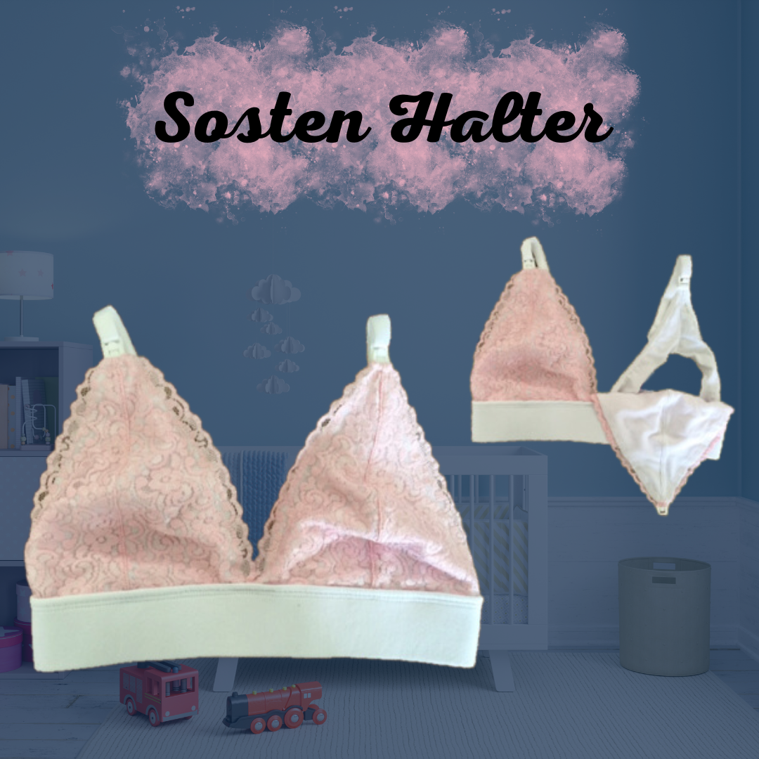 Sostén Maternal Halter Broche Lactancia Pretina Ancha, Rosado 6