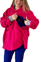 Poncho Maternal  Algodon Lactancia Aperturas Laterales, Rojo - Miniatura 1