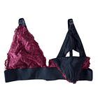 Sostén Maternal Halter Broche Lactancia Pretina Ancha, Guinda 2