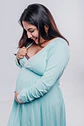 Camisón Maternal Victoria: Manga Larga & Sistema de Lactancia (Verde Agua) - Miniatura 18