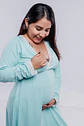 Camisón Maternal Victoria: Manga Larga & Sistema de Lactancia (Verde Agua) - Miniatura 19
