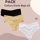 Pack Calzón Maternal CorteBajo x3  (3 Unidades) 9