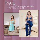 Pack Camisón MangaCero, Pijama Short Tiritas 1