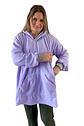 Poncho Maternal  Algodon Lactancia Aperturas Laterales, Violeta - Miniatura 10