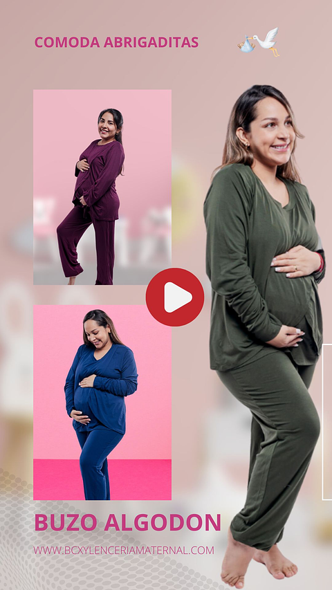 Video Buzo Algodon, Sistema Lactancia Varios Colores